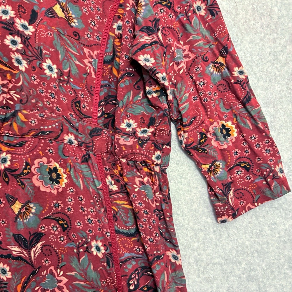COLDWATER CREEK Flowy Maxi Dress Embroidered Size 1X Romantic Floral Boho Cottag - Picture 5 of 7